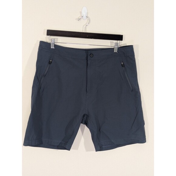 Mack Weldon Pants - Mack Weldon Shorts Mens XL Slate Blue 8" Ins. Performance Athletic Nylon Stretch